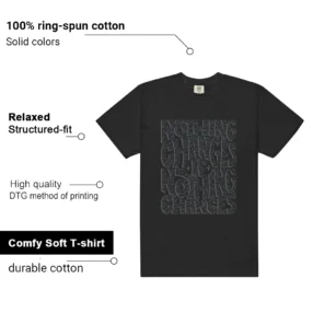 New Black Cat 3s 2025 Style: Nothing Changes Tee - Additional View - New Black Cat 3s 2025 Matching Tee