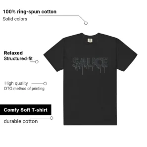 Sauce Tee to Match Your New Black Cat 3s 2025 - Additional View - New Black Cat 3s 2025 Matching Tee
