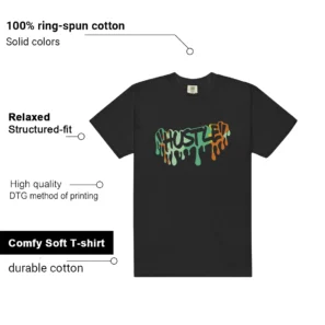 Hustle Drip Tee Matching Nike SB Dunk Low Tourmaline Features