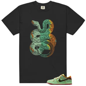 Python Snake Shirt for Nike SB Dunk Low Tourmaline Sneaker