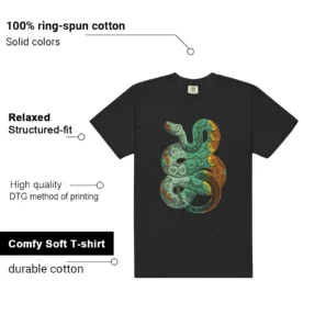 Python Snake Shirt for Nike SB Dunk Low Tourmaline Sneaker Features