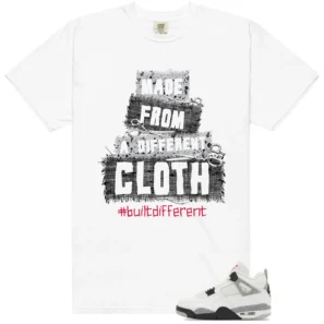 Built Different Tee for White Cement 4s