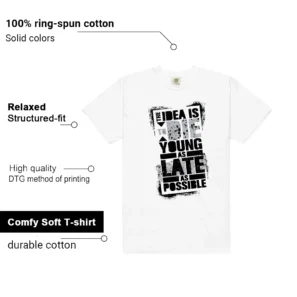 Die Young MatchShirt to Style White Cement 4s Features