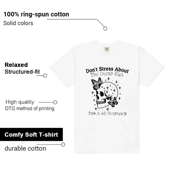 Style White Cement 4s With This Don't Stress TShirt Features