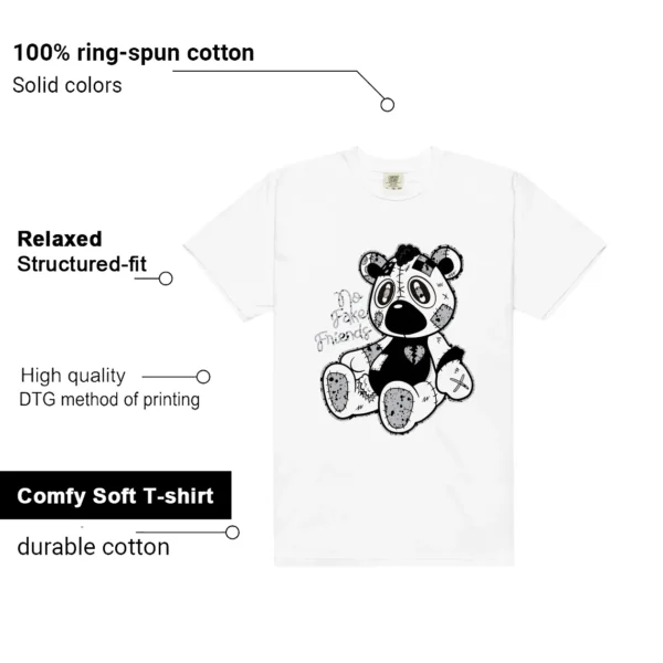 Fake Friends Tee for White Cement 4s Fans Features