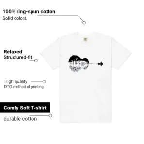 Guitar Shirt for White Cement 4s Sneaker Features