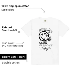 White Cement 4s Matching Tee Shirt - Match Energy Features