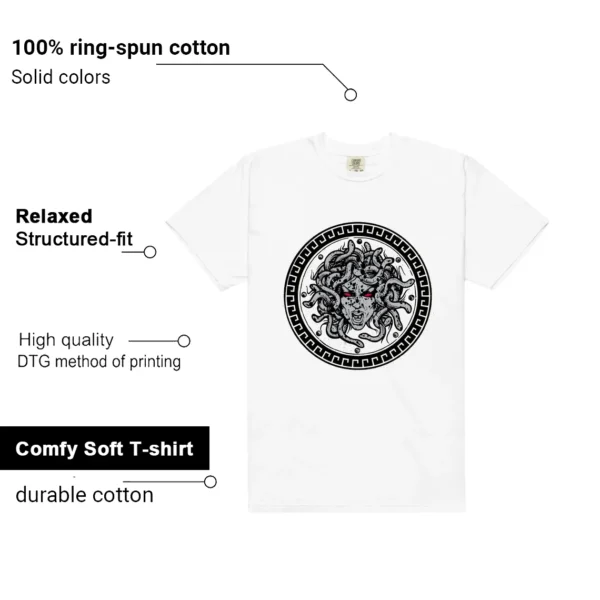 Medusa Tee for White Cement 4s Kicks Features