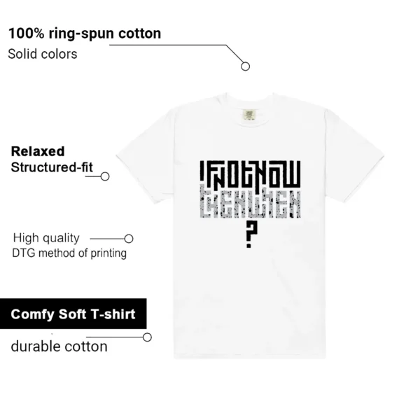 White Cement 4s Style T-shirt Motivational Graphic Features