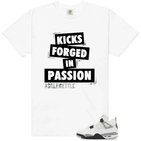 Passion Kicks Tee - Perfect Match for White Cement 4s