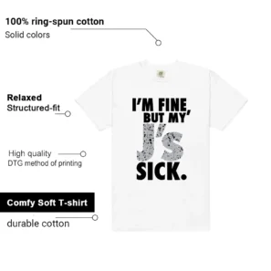 White Cement 4s Match | Sick J's Shirt Features
