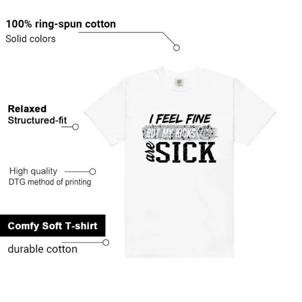 White Cement 4s Match: Sick Kicks Shirt Features