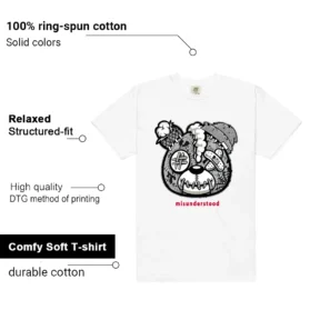 White Cement 4s Sneaker Matching Tee - Teddy Bear Features