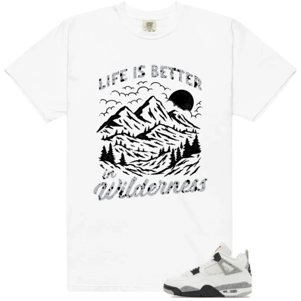 Wilderness Tee - Perfect with White Cement 4s