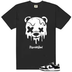 Panda Dunks Drippy Bear Tee | Cute Streetwear Graphics - Panda Dunks Matching T-Shirt
