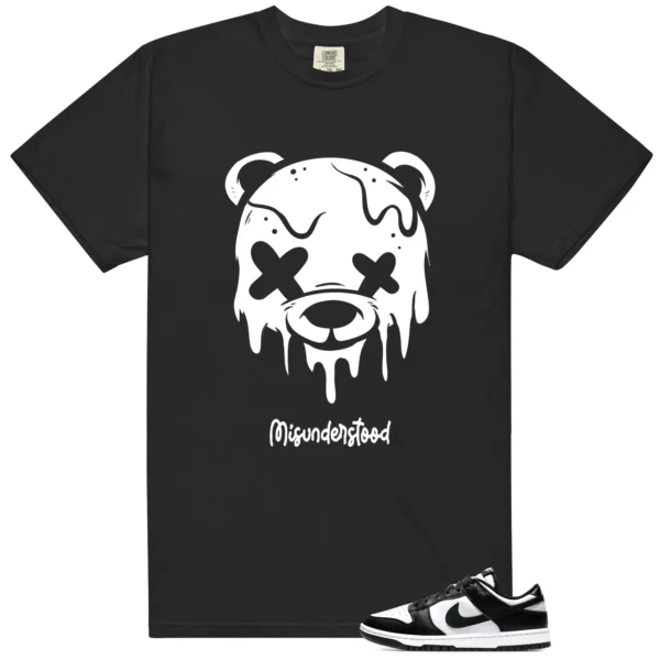 Panda Dunks Drippy Bear Tee | Cute Streetwear Graphics - Panda Dunks Matching T-Shirt