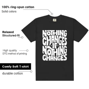 Panda Dunks Style: Nothing Changes Tee - Additional View - Panda Dunks Matching Tee