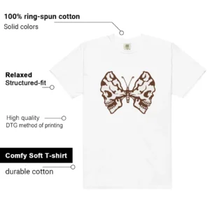 Cacao Wow Dunk Matching T-shirt Butterfly Skulls Features
