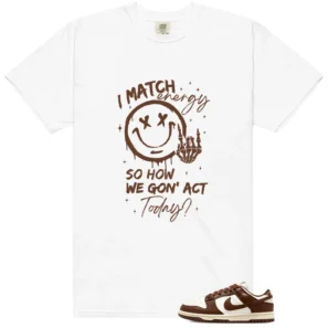 Cacao Wow Dunk Matching T-shirt Match Energy