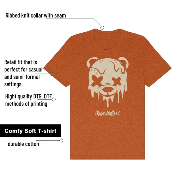 3s Retro WMNS Starfish Drippy Bear Graphic Shirt features