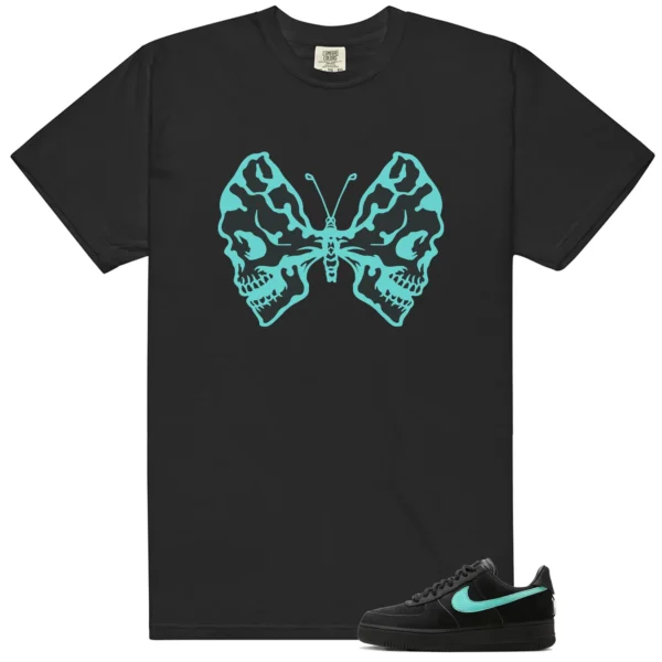 Air Force 1 Tiffany Butterfly Skulls Matching Tees