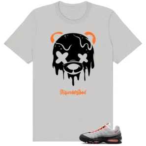 Air Max 95 OG Bright Mandarin Drippy Bear Tee | Cute Streetwear Graphics