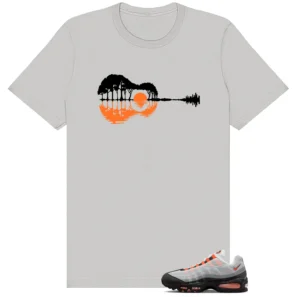 Air Max 95 OG Bright Mandarin Guitar Trees Tee | Music Meets Nature Streetwear
