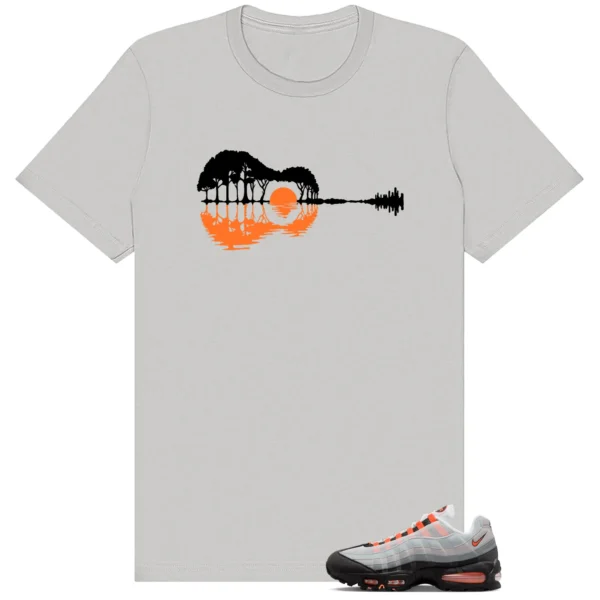 Air Max 95 OG Bright Mandarin Guitar Trees Tee | Music Meets Nature Streetwear