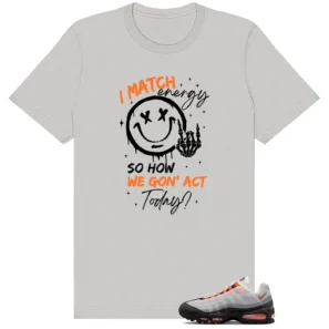 Air Max 95 OG Bright Mandarin Matching Tee Shirt - Match Energy