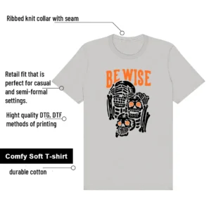 Air Max 95 OG Bright Mandarin 'Be Wise' Matching Shirt features