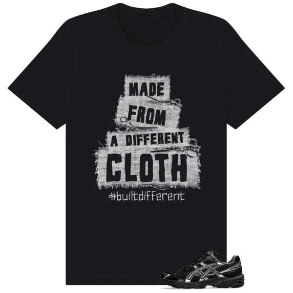 ASICS Gel-1130 Black Pure Silver Built Different Tee | LitGoat Premium Streetwear