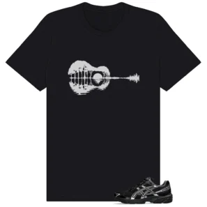 ASICS Gel-1130 Black Pure Silver Guitar Trees Tee | Music Meets Nature Streetwear