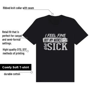 ASICS Gel-1130 Black Pure Silver Match: Sick Kicks Shirt features