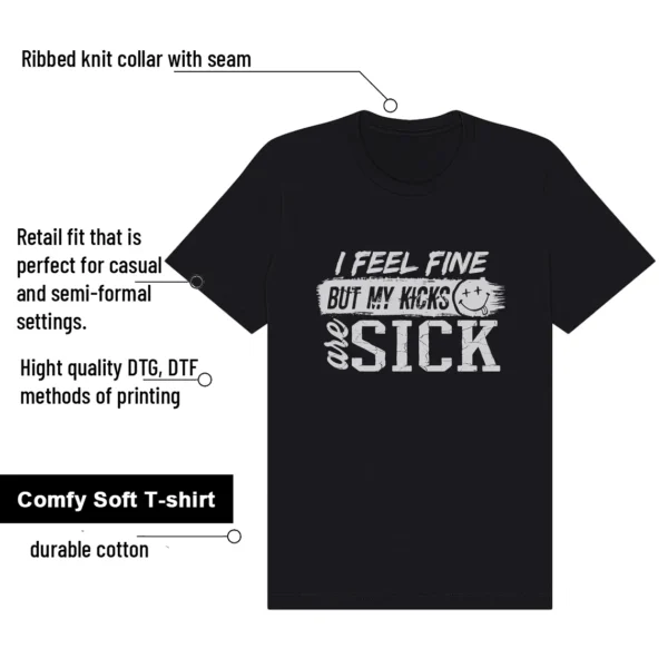 ASICS Gel-1130 Black Pure Silver Match: Sick Kicks Shirt features