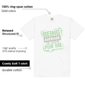 Average Not Me Shirt to match Essential Vapor Green features