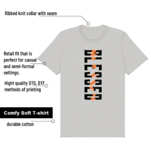 Blessed Tee | Air Max 95 OG Bright Mandarin Match shirt features