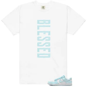 Blessed Tee | Nike Dunk Low Glacier Blue Match shirt