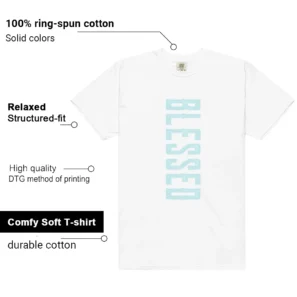 Blessed Tee | Nike Dunk Low Glacier Blue Match shirt features