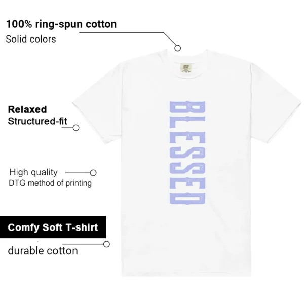 Blessed Tee | Nike Dunk Low Next Nature Lilac Match shirt features