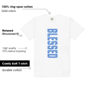 Blessed Tee | Polar Blue Dunk Match shirt features