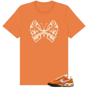 Bright Ceramic and Sail Butterfly Skulls Matching Tees