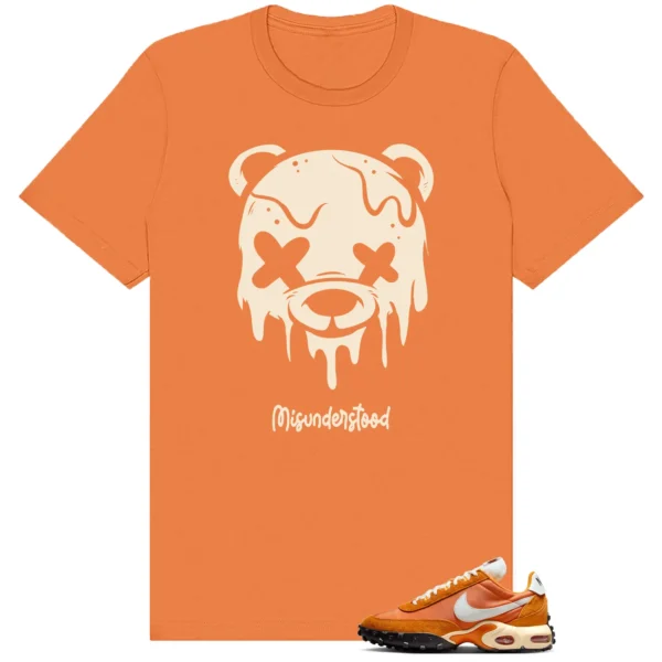 Bright Ceramic and Sail Drippy Bear Graphic Shirt