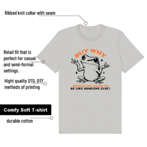 But Why Frog Shirt to Match Air Max 95 OG Bright Mandarin | Viral Meme Tee features