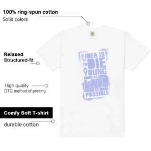 Die Young MatchShirt to Style Nike Dunk Low Next Nature Lilac features