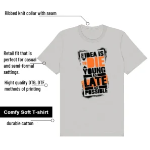 Die Young Shirt Perfect for Air Max 95 OG Bright Mandarin | Motivational Streetwear features
