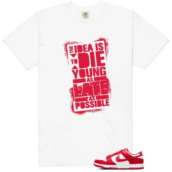 Die Young Shirt Perfect for Nike Dunk Low SP St. John's | Motivational Streetwear