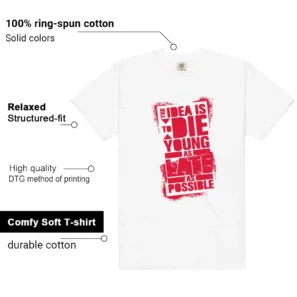 Die Young Shirt Perfect for Nike Dunk Low SP St. John's | Motivational Streetwear features