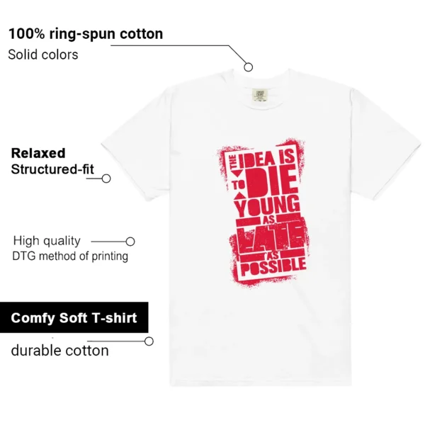 Die Young Shirt Perfect for Nike Dunk Low SP St. John's | Motivational Streetwear features
