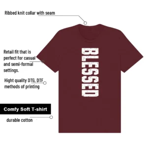 Dunk Low Bordeaux Blessed Shirt features