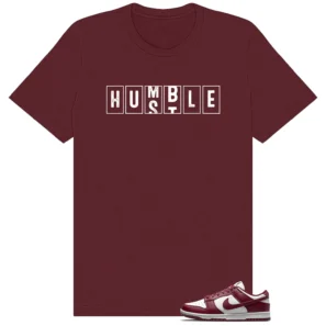 Dunk Low Bordeaux Hustle Humble Shirt